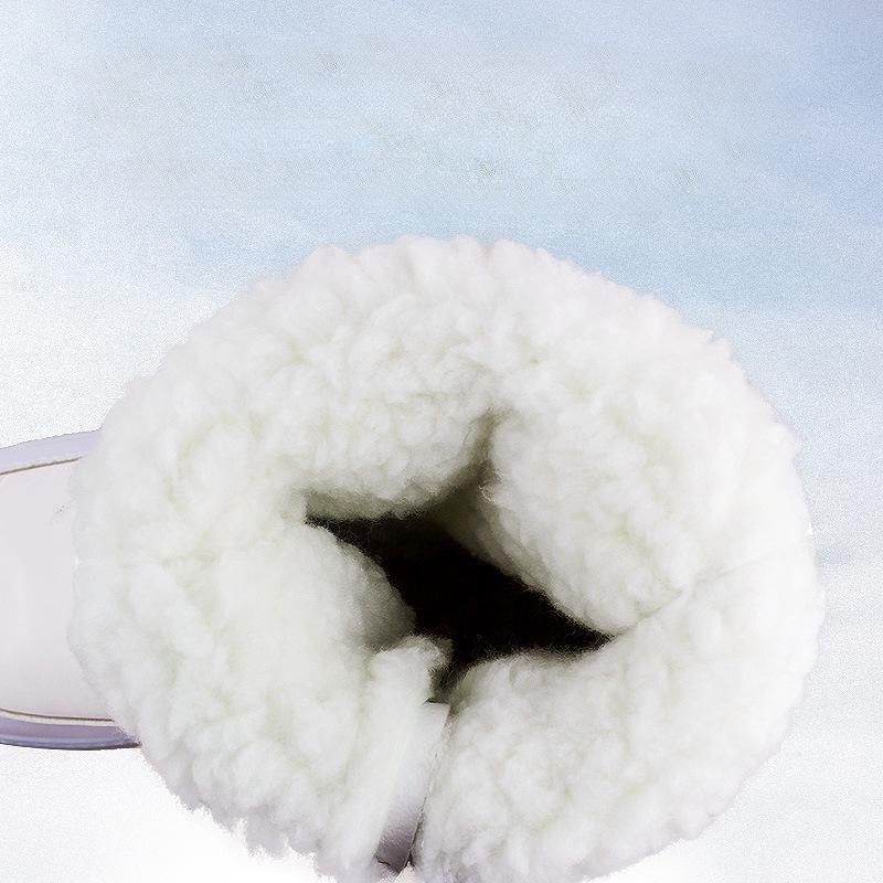 Women's Large Size Mid-calf Cotton Boots Thickened Warm Casual Big Cotton Shoes Winter Snow Boots Non-slip Waterproof