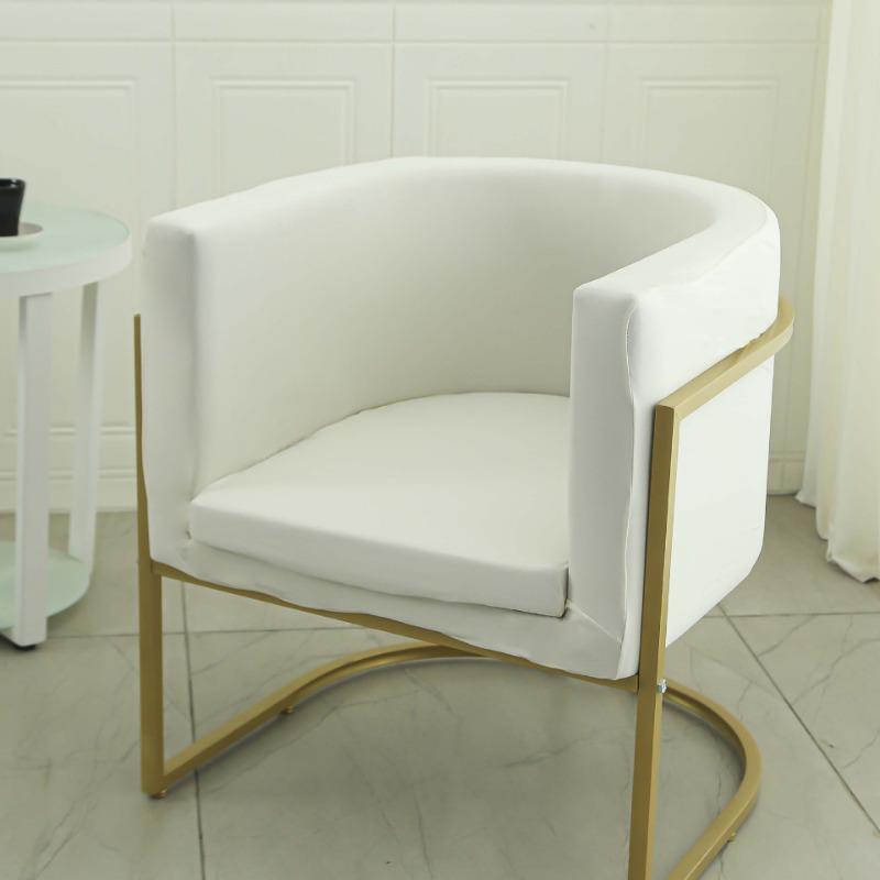 

Stretch Club Club Chair Cover Solid Color Printing Tub Sofa Covers Elastic Soft Single Chairs Slipcovers for Study Bar Counter