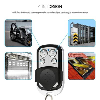 Copie télécommande métal Clone télécommandes 4 boutons clonage porte-clés Garage duplicateur