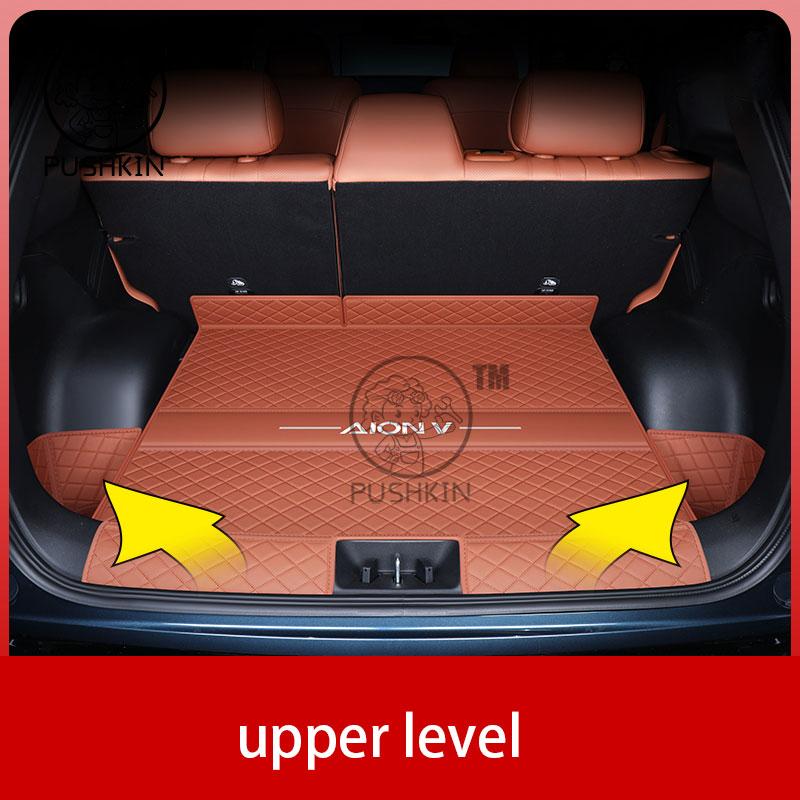Car Trunk Mat Pad For GAC AION V 2025 2026 Car PU Leather Waterproof Car Rear Trunk Mat Floor Liner Carpet Interior Protective