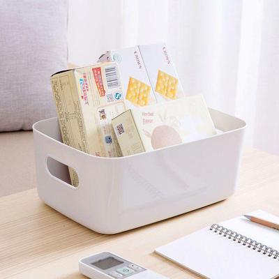 Square Plastic Storage Basket for Organizing Cosmetics and Snacks In Home and Kitchen