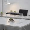 Desktop Aquarium with Dark Lid Covered RoundedCorner Acrylic SpaceSaving Clear tank