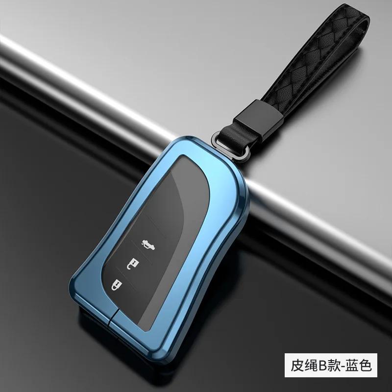 Styling Mouldings Aluminium Alloy+TPU Car Remote Key Cover key Case For Lexus ES300h ES350 ES200 ES260 LS350 LS500h Fob Key 2018