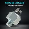 KPALAG Hydraulic Rear Brake Light Switch Softail, Heritage, Sportster, Fat Bob, Low Rider, Electra Glide Compatible #: DS-272191