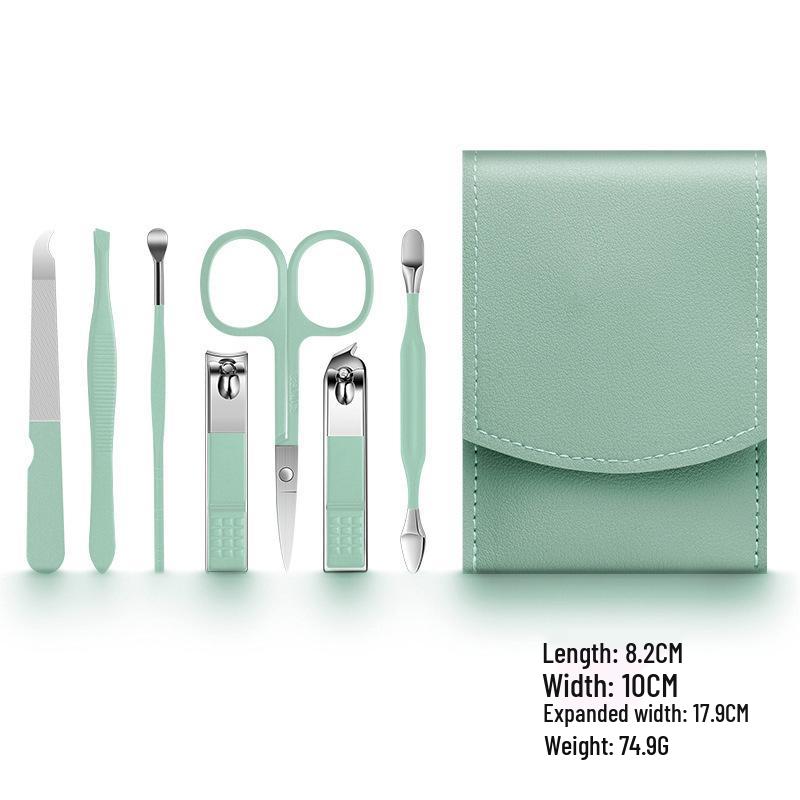 Spot Beauty Nail Clipper & Pedicure Tool Set - 7-Piece with Ear Pick