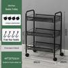 Mobile Snack Storage Rack with Wheels - Versatile Kitchen Shelf Trolley