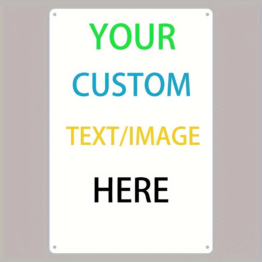 Personalized Vintage Metal Tin Plaque Custom Image Wall Sign Home Garage Decor Great Gift for Friends Family 20X30CM