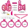 Men's Resin Chastity Lock 3D Penis Cage Colorful Wearable CB Lock Gay Cock Ring BDSM Cuckold Chastity Belt