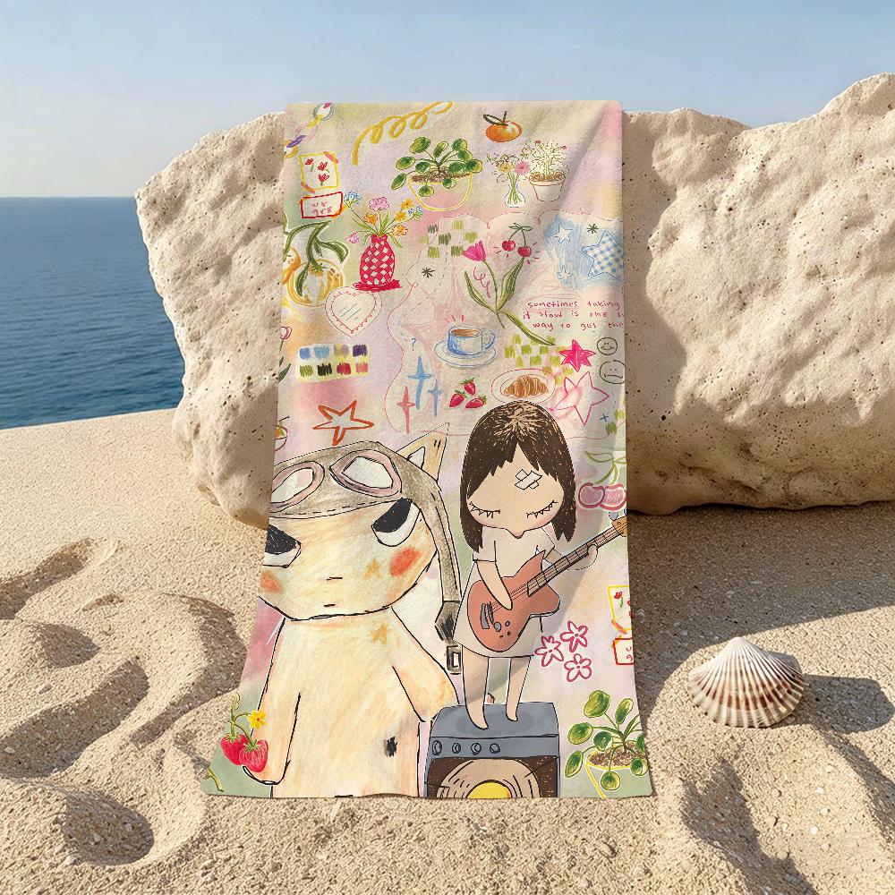 Art Y-Yoshitomo Nara Towel Towels For Beaches Yoga Studios Gyms Hot Springs Swimming Pools And Picnics