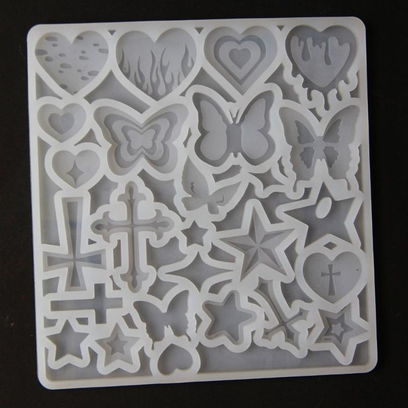 Resin Jewelry Molds,Keychain Resin Molds Butterfly Silicone Mold for Resin Pendants Keychain,Earrings,Jewelry Making
