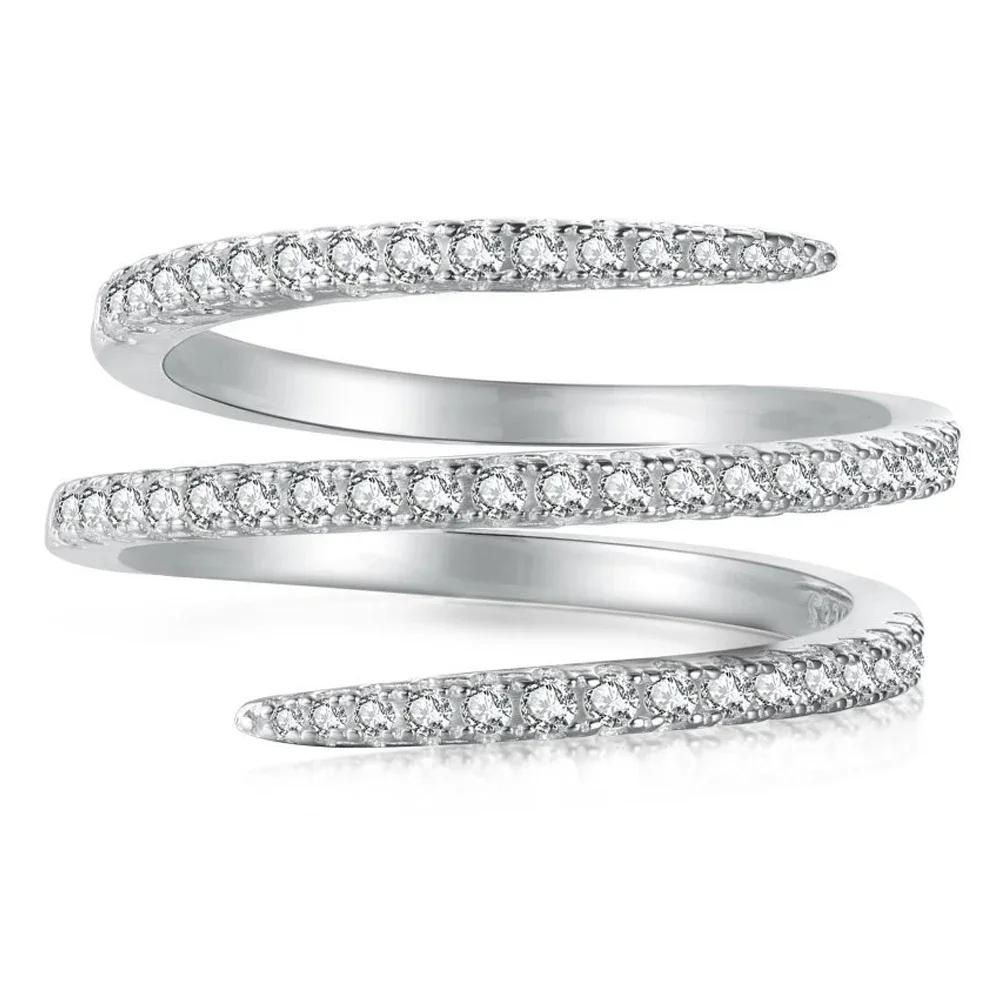 

Кольца Trumium 100% стерлингового серебра 925 пробы с эффектом метеорита для женщин, роскошные, позолоченные 18 карат, полностью покрытые 5A цирконием, свадебные украшения, подарок 8