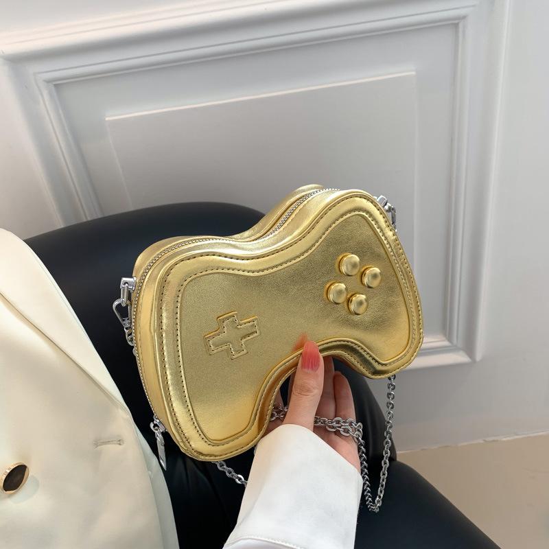 

Personalized creative small bag new 2025 Mori candy color shoulder bag ins cute mini gamepad oblique золотой