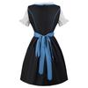 Beer Festival Costume, Women's Performance Costume, Floral Print Square Neck Dress