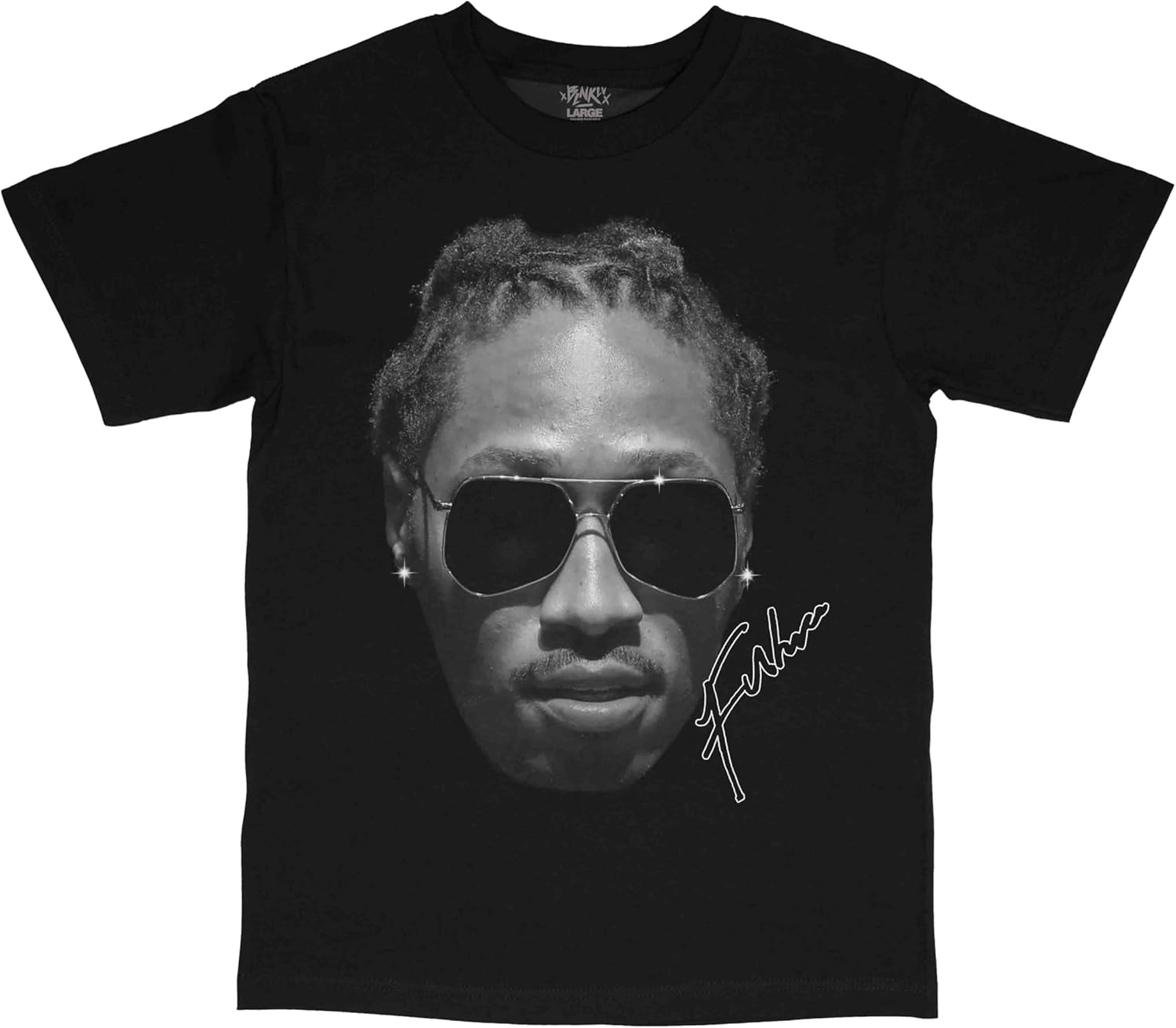 

Future Rapper Face Streetwear Vintage Style T-Shirt Black S разноцветный