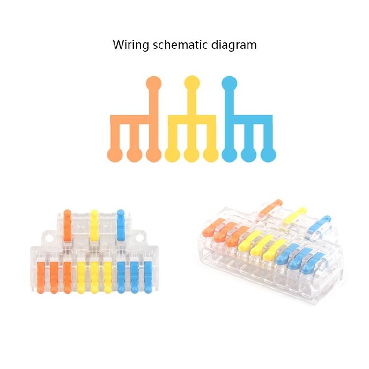 Universal Splitter Wiring Cable Push-in Can Combined Butt Home Terminal Block