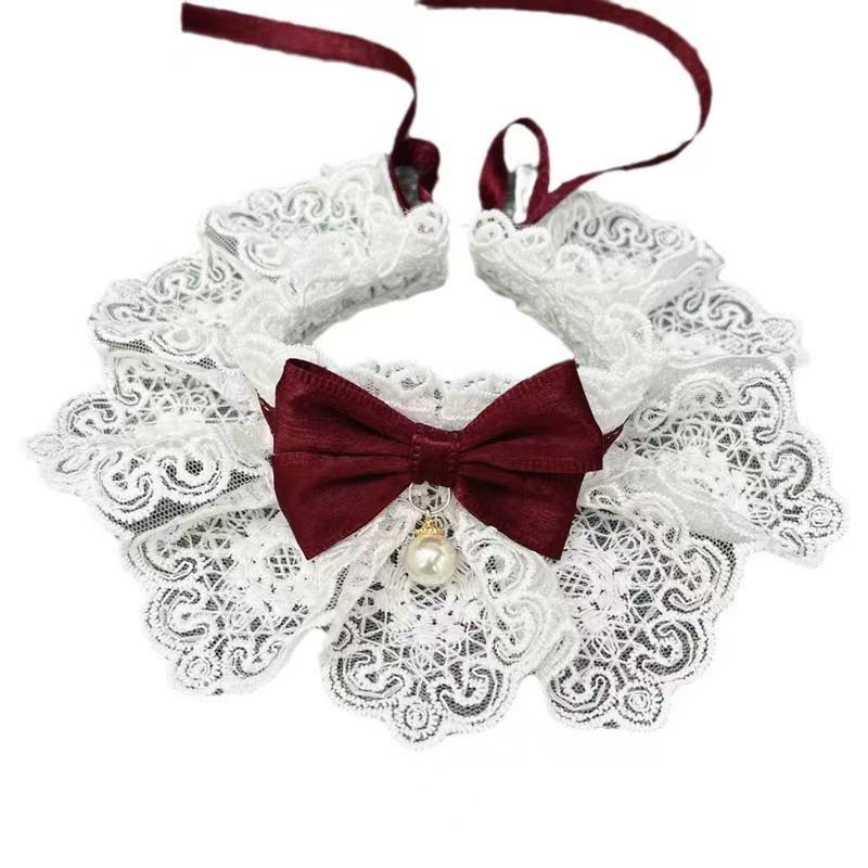 New Pet Scarf: Dog & Cat Drool Bib, Neck Warmer, Bow Tie, Small/Medium Accessories.