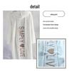 Cross-Border Autumn/Winter Hooded Long Cardigan Sweater with Letter Design