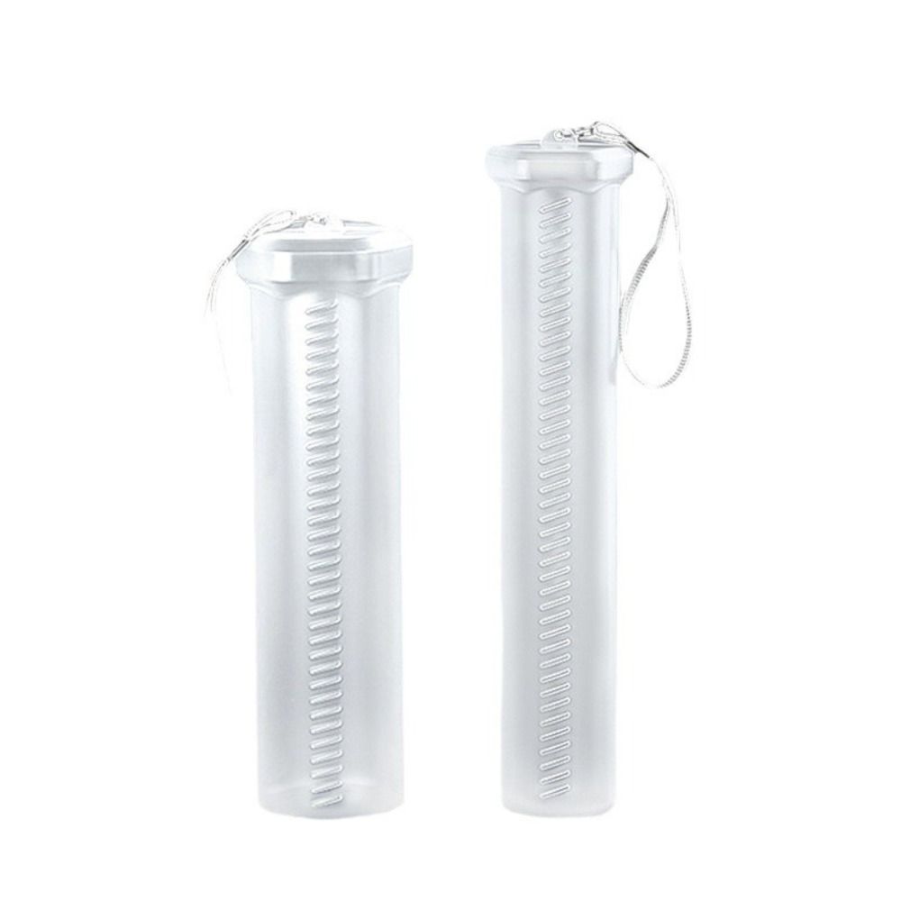 Adjustable Height Retractable Pencil Holder Transparent Dustproof Telescopic Pen Holder With Lid Clear Plastic