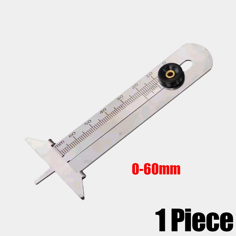 1pc Car Stainless Steel Wheel Thickness Measuring Ruler Tool 0-30/0-60mm Tyre Tire Tread Depth Digital Gauge Auto Accessories