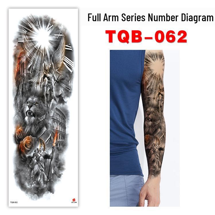 Waterproof Full Arm Customizable Big Flower Tattoo Stickers - TQB081-100