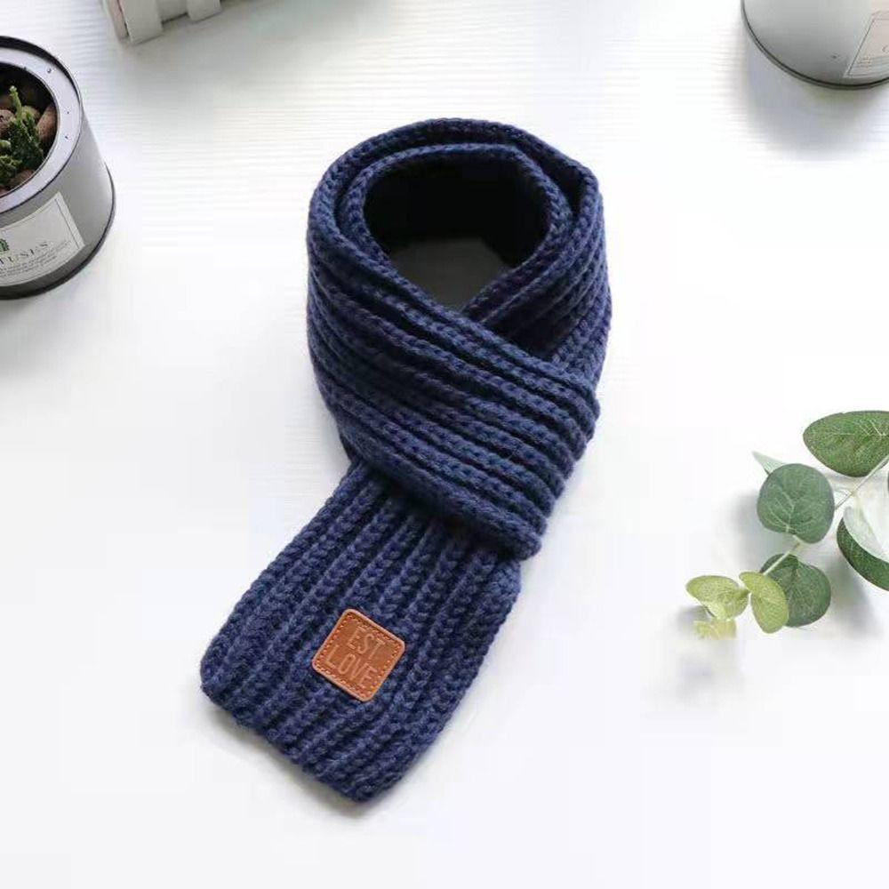 Windproof Autumn Winter Knitting Thermal Scarf Outdoor Scarf Apparel Accessories Kids Scarf