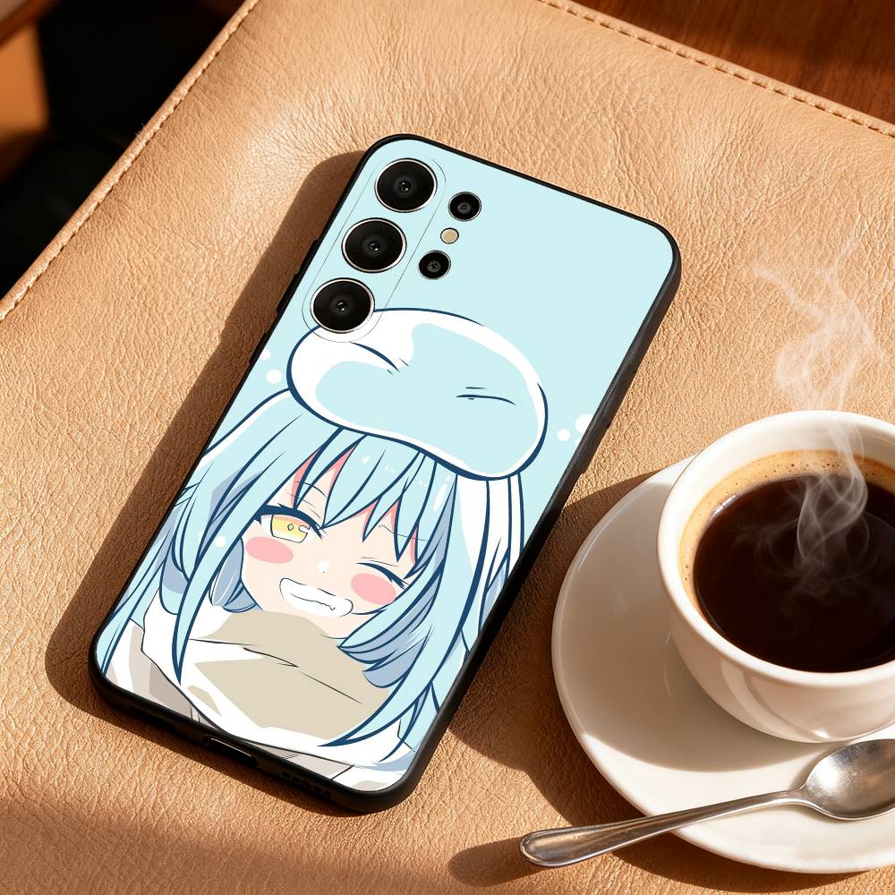 Rimuru Tempest T-Tensei Phone Case For Samsung S26,S25,24,23,22,30,21,10,9,Ultra,Plus,Lite,Black Soft Case