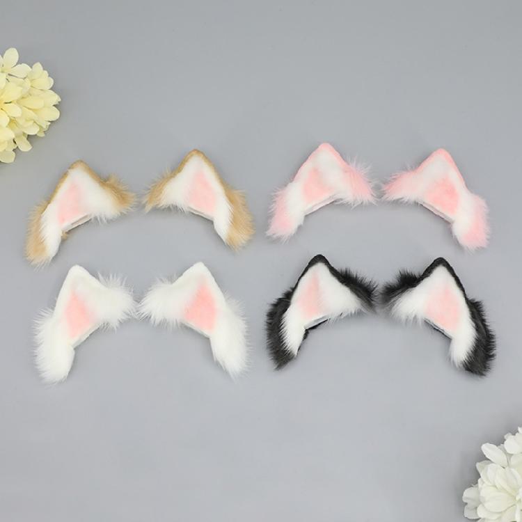 Dynamiczne Kocie Uszy Nakrycie Głowy Cosplay Halloween Party Akumulatorowa Opaska Kostiumowa