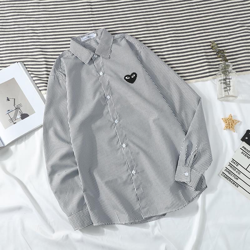 2023 Summer Unisex Striped Long Sleeve Lightweight Love Shirt