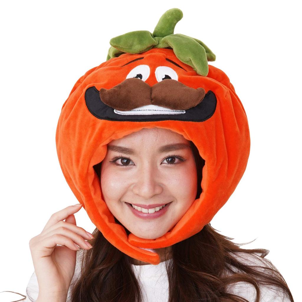 SAZAC FORTNITE Tomato Head Kigurumi Cap, Orange