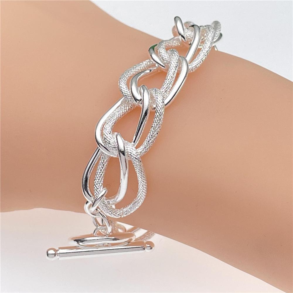 

Andara sterling bracelet fashion double ring bracelet women engagement jewelry gift