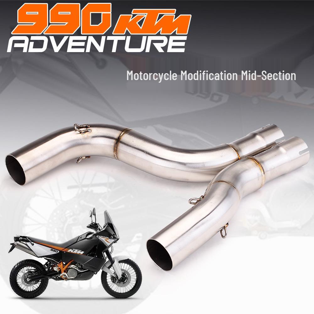 Fits 2006-2012 DUKE ADV990S: Modified Carbon Fiber Mid-Section Exhaust Tailpipe