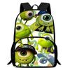 Monsters & Co. Zaino Scolastico Monsters, Inc Alta Definizione Multifunzione Oxford Leggero