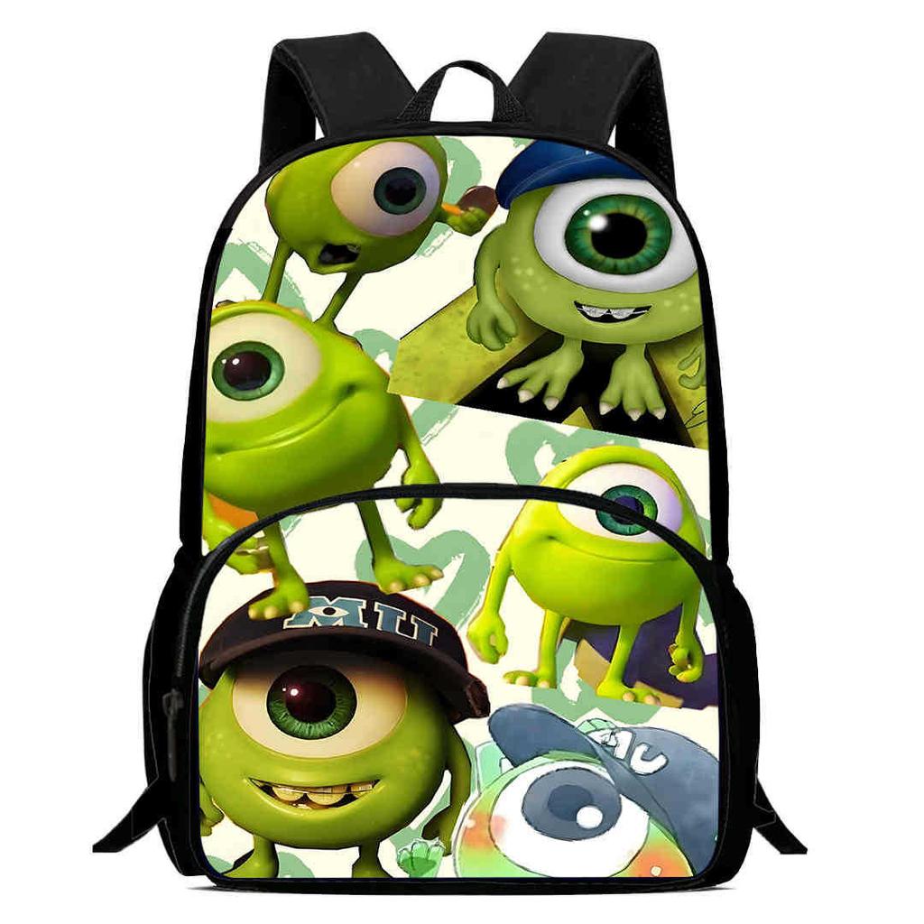 Monsters & Co. Zaino Scolastico Monsters, Inc Alta Definizione Multifunzione Oxford Leggero