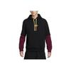 Nike Loose Fit Faux Two-Piece Logo Long Sleeve Fleece-Lined Hoodie Men Hoodie Black DV1598-010