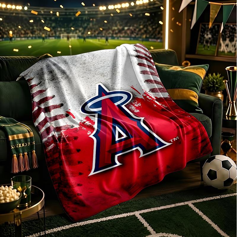 Angeles Angels Logo Blanket Lightweight Flannel Bedding Blanket Perfect for Travel, Camping, Living Rooms, Offices, Sofas, Fan Christmas gift
