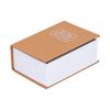 Mini Safe Box Simulation Book Security Money Jewelry Box with Lock Keys for Home Office