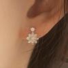 925 Silver Prue Flower Earrings W