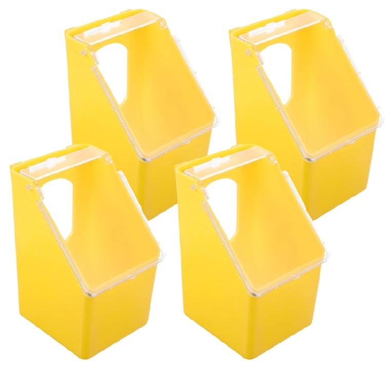 Practical Durable Plastic Hanging Pigeons Feeders for Bird Cages Easyly Installation Clean and Refill Space