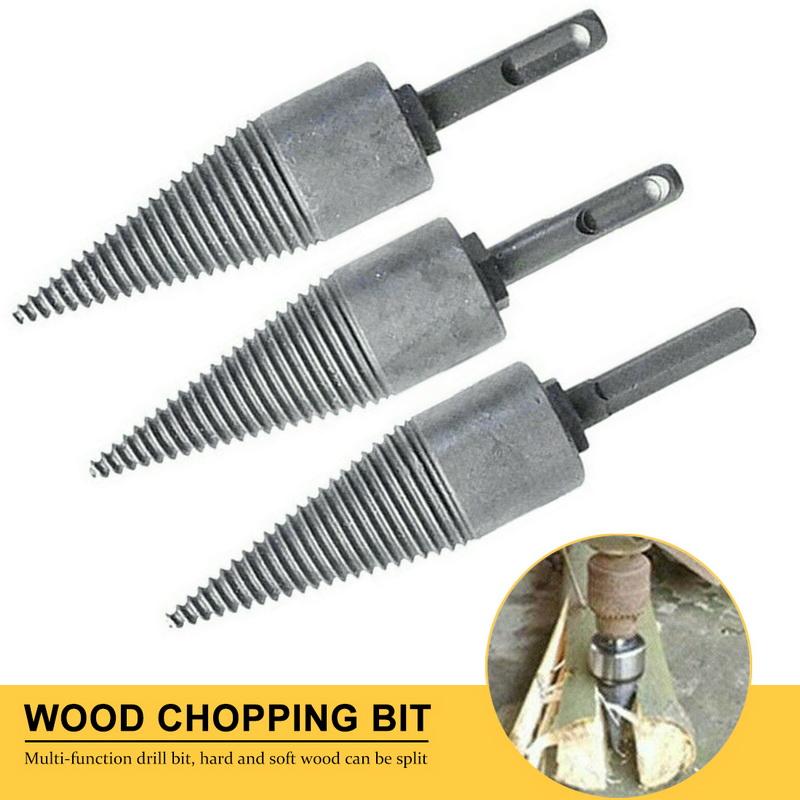 High Quality Log Wood Drill Splitting Hammer Drill Splitter Cone Drill