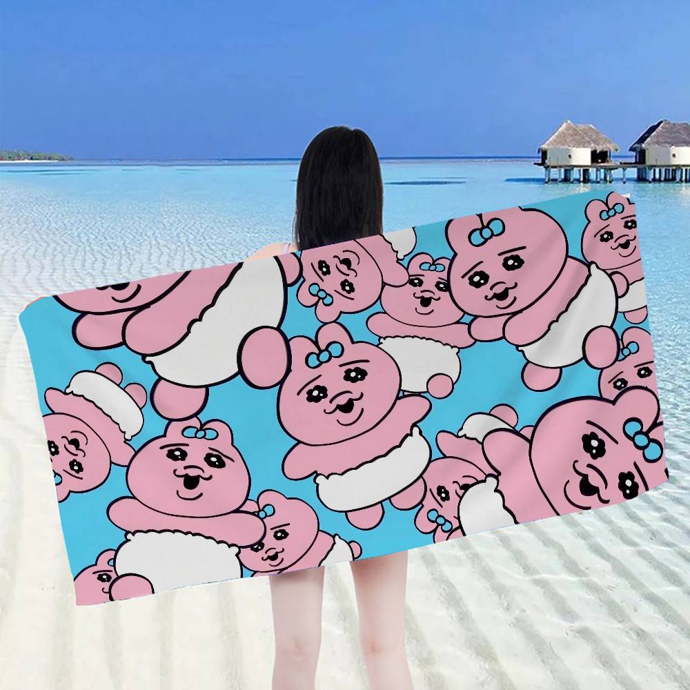 O-Opanchu Cute Usagi Microfiber Beach Towel Absorbent Quick dry Soft Yoga Swimming Resort Mountain Climbing Towel