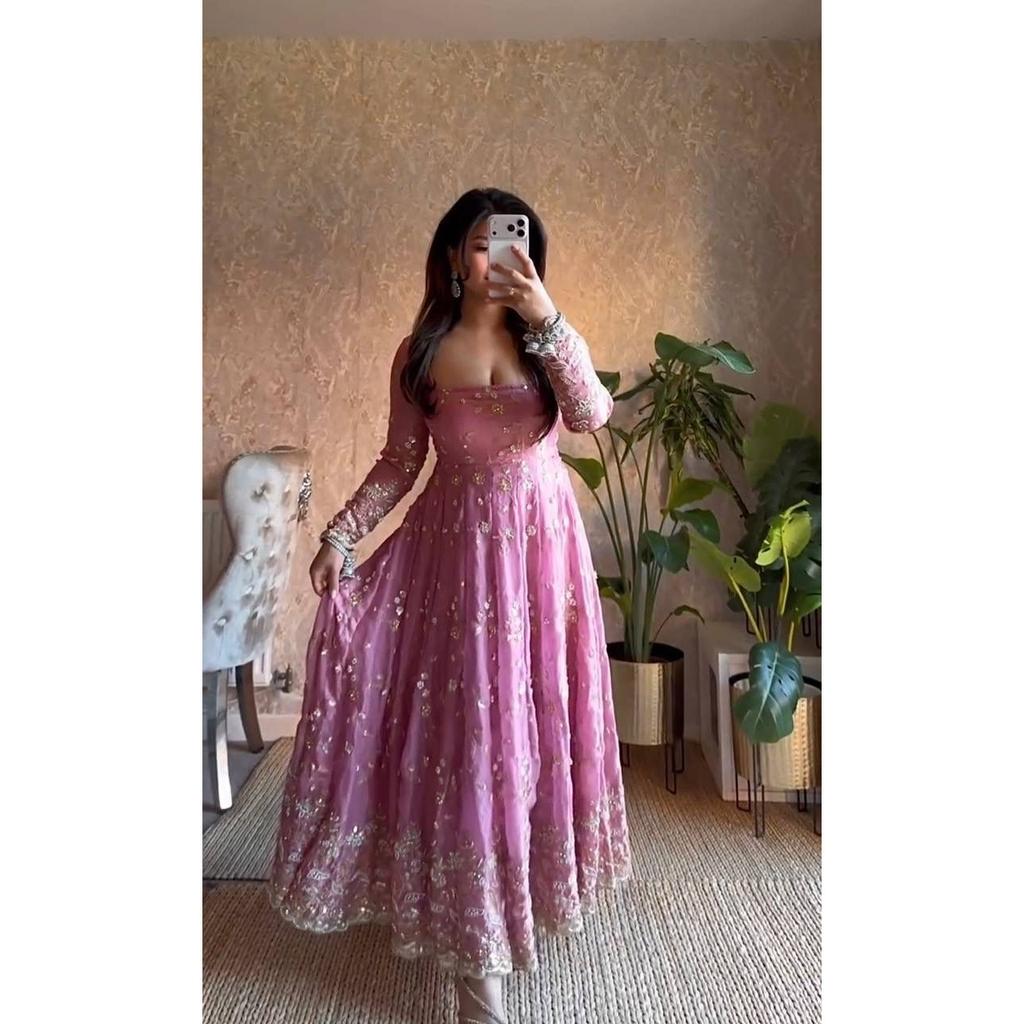 Pakisatni Anarkali Salwar Kameez Party Wedding Wear Designer Gown Bollywood Suit