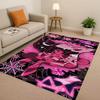 3D Cartoon H-Hazbin Hotel Angel Dust Alastor Living Room Non-Slip Area Rug Soft Carpet for Bedroom Sofa ,Easy Clean Home Doormat