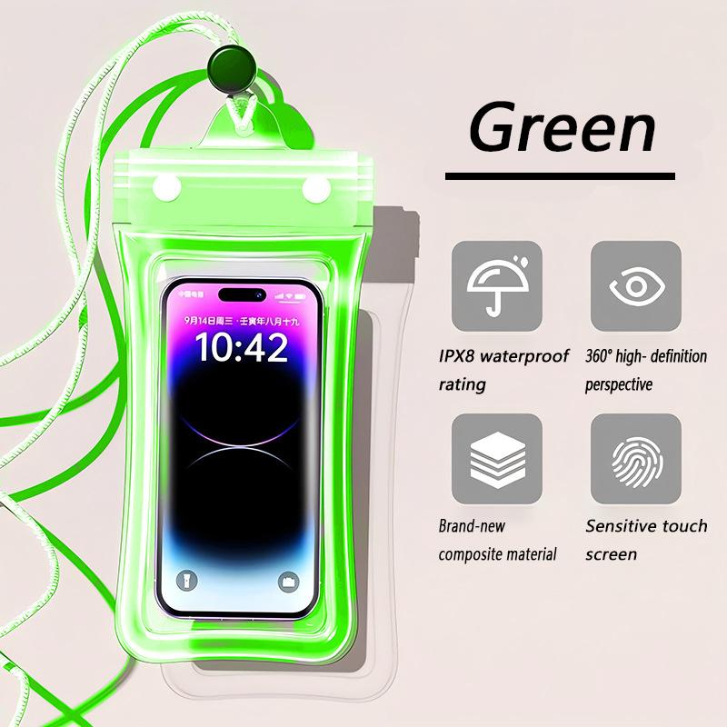 Underwater Phone Protector Touchable Waterproof Transparent with Lanyard Case for Swimming&Diving Universal Sealed CellPhone Bag