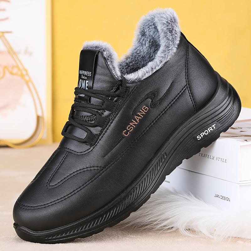 Men Winter Snow Boots Warm Casual Outdoor Shoes Wear‑Resistant Anti‑Slip Round Toe Cold‑Resistant for Daily Commute Urban Wear