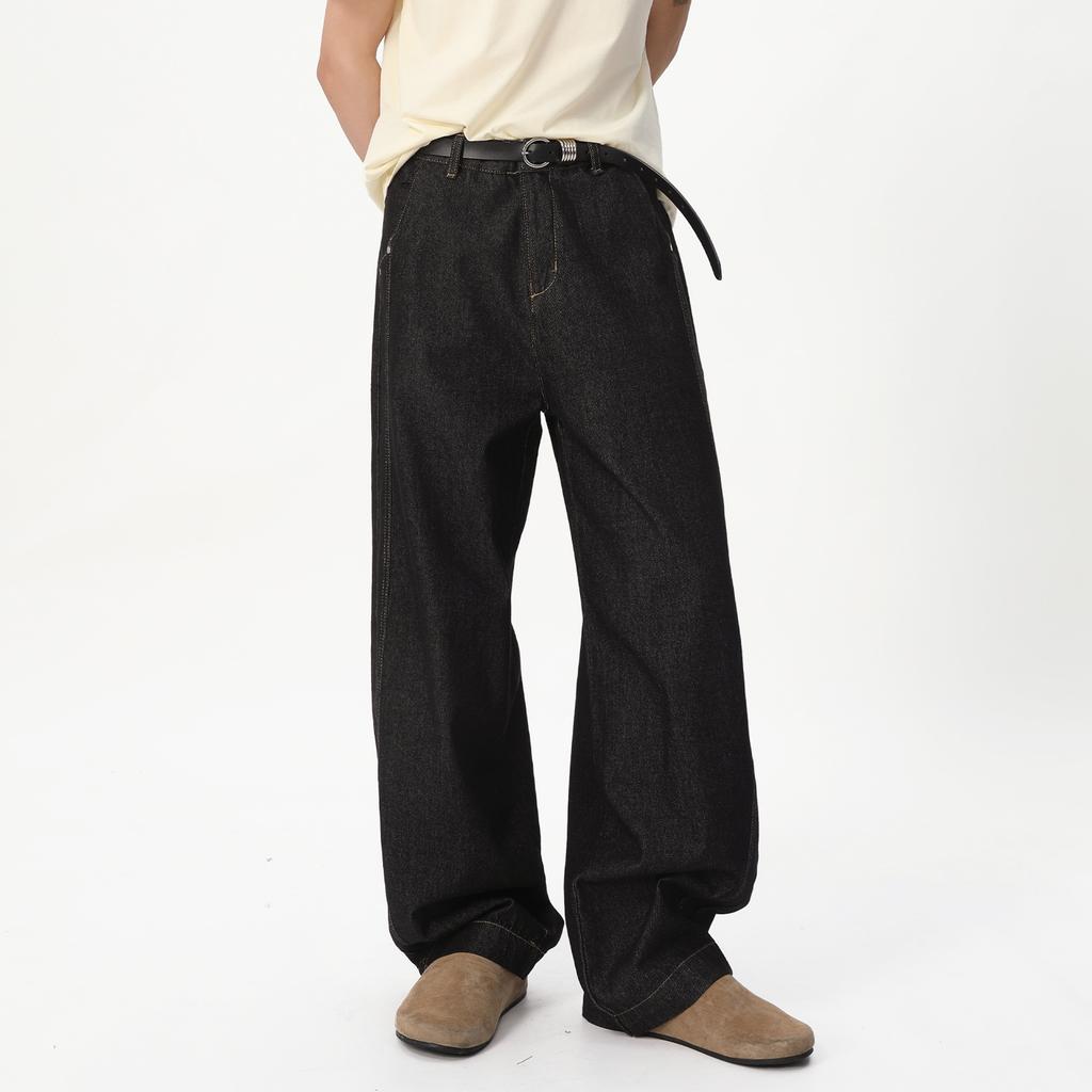 | American retro cutting, washed old three-dimensional silhouette, classic original cow jeans