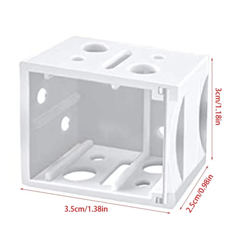 6PCS White Color Mounting Brackets Blind Headrail Track End Holder Window Blind Brackets for Window Blinds Installation