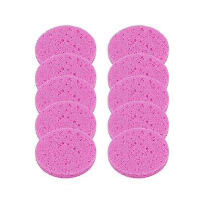 5/10pcs 6//8/10cm Face Round Makeup Remover Tool Natural Wood Pulp Sponge Cellulose Compress Cosmetic Puff Facial Washing Sponge