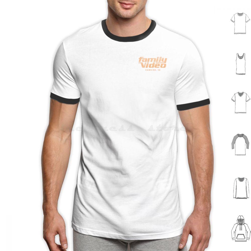 Family Video Hawkins In T Shirt Big Size 100 Cotton Eleven Mileven Millie Bobby Brown Finn Wolfhard Lucas Dustin Steve