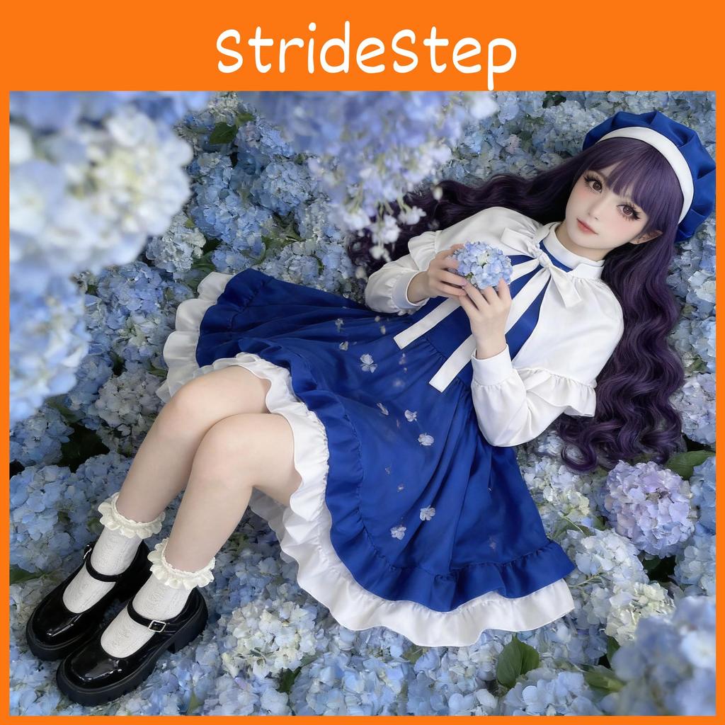 Cardcaptor Sakura Daidouji Tomoyo Cosplay Costume With Lace Trim For Halloween Anime Fans