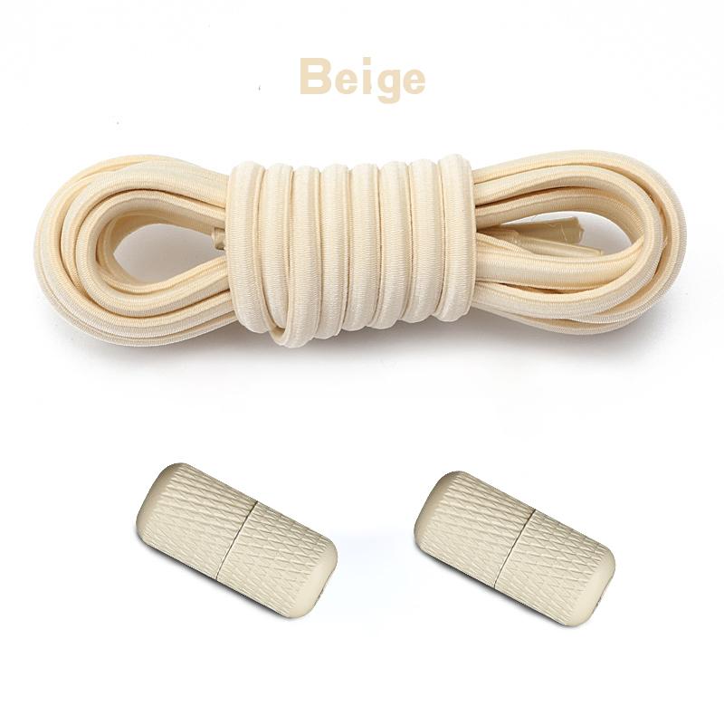 Round Elastic Laces without ties Metal Buckle Shoelace Sneakers Flat Shoes no tie shoelaces Shoe Accessories 1Pair/2Pair